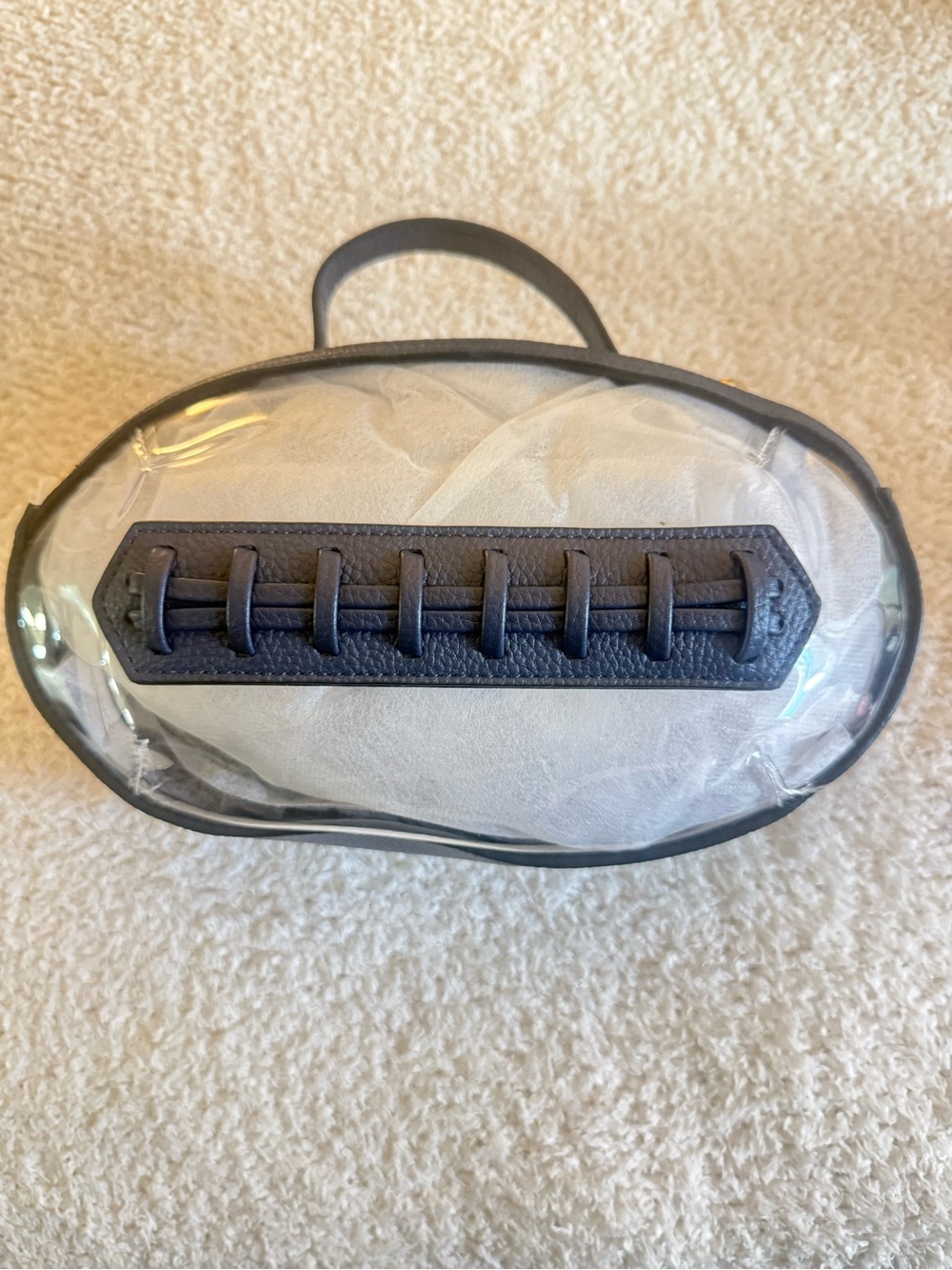 NWT Navy Blue Clear Football Crossbody Stadium Approved Bag